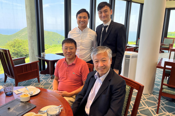 Prof. Zhang Tong (front left), Ir. Prof. Paul Poon (front right), Dr. Lee Cheuk-Wing (back row, left), and Binnie Yiu (back row, right)