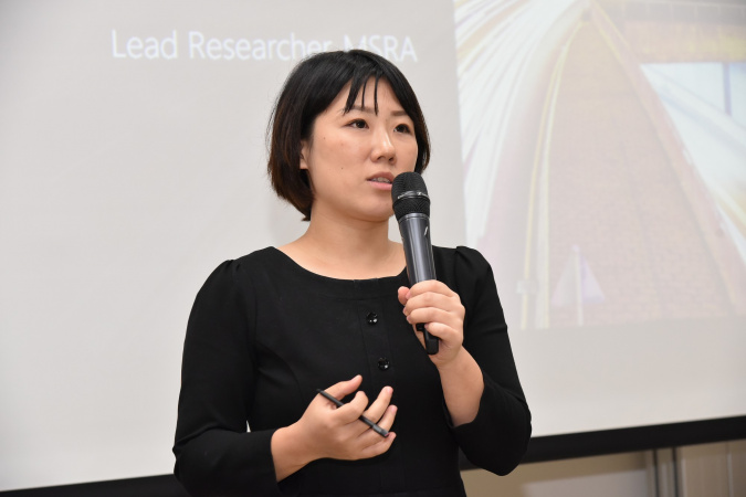 Dr Ying Yan, Lead Researcher of MSRA, delivered a keynote speech on “Building Enterprise Blockchain Ecosystem”.