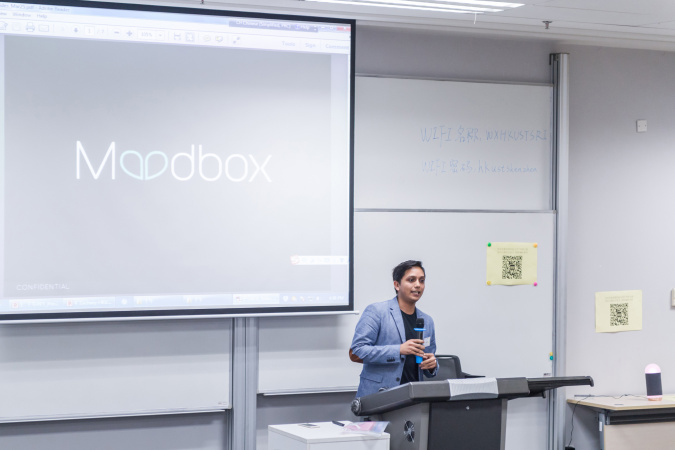 TECHxSTARTUP Sharing 3 - "Moodbox" by SENG alumnus Mr Anik Dey, 2010 BEng in Electronic Engineering and 2015 MPhil in Electronic and Computer Engineering