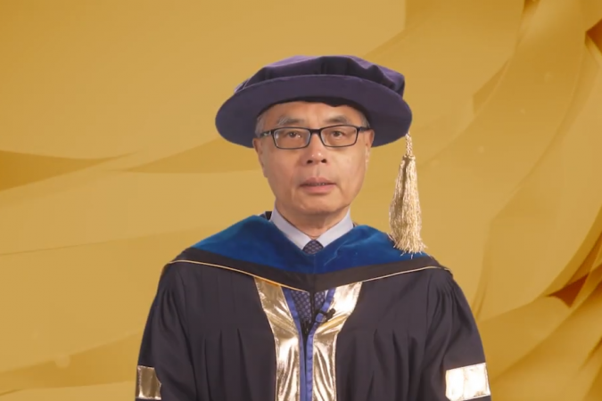 HKUST President Prof. Wei SHYY addressed the audience.